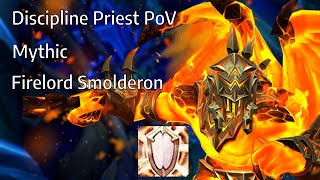 Mythic Smolderon  Discipline Priest PoV [upl. by Cas]