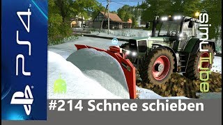 PS4  LS17 214 Schnee schieben Hof Altenstein ► Let´s Play German HD [upl. by Amhser]