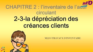 Cours de comptabilité financière  La dépréciation des créances clients [upl. by Vernon725]