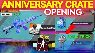 ✅ 10 Uc Tricks  Bgmi Anniversary Crate Opening  4 Mummy Ultimate Set Crate Opening [upl. by Atsira306]