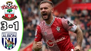 Southampton vs West Bromwich Albion 31 Highlights  Sky Bet Championship 2024 Efootball Game Play [upl. by Atalya]