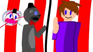 Minecraft FNAF Sister Location meeting yendo and puppet [upl. by Peers682]