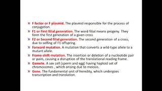 Some common terms in genetics [upl. by Akirehs776]