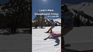 Learning New Snowboard Tricks snowboard snowboarding howtosnowboard learntosnowboard [upl. by Akira233]