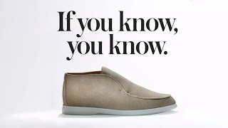 Loro Piana  Summerwalk shoes History Materials and How to Style them [upl. by Cherise175]