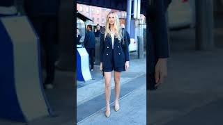 Romee Strijd at Tommy Hilfiger Event in New York shorts [upl. by Esimaj]