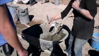 earthship construction  can walls and bottle bricks [upl. by Gadmann]