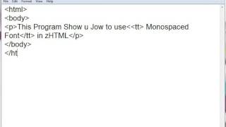 Use of Monospaced Font in HTML [upl. by Hadwyn]