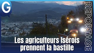 Reportage  Les agriculteurs Isérois prennent la bastille [upl. by Herzel]