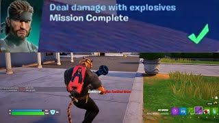 Deal damage with explosives Fortnite [upl. by Boice541]