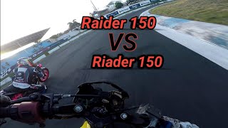 RAIDER 150 VS RAIDER 150 FULL TRACK [upl. by Bundy]