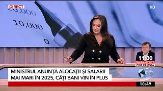 Alocații și salarii mai mari în 2025 Câți bani vor primi românii în plus [upl. by Beckett577]