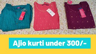 Ajio kurti haul below 300  Functional kurti [upl. by Larry]