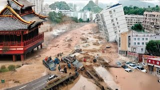 💥Shocking Chinas Three Gorges Dam releases extreme flood disaster the scene is too tragic [upl. by Ennyleuqcaj696]