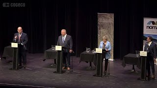 Ontario election debate Improving highways and roads in the province [upl. by Anahsit]