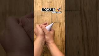 How to make a paper rocket shorts origami [upl. by Ytsirhk336]