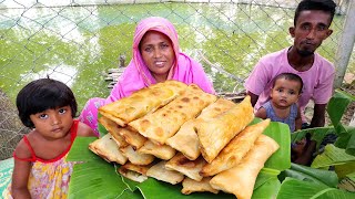 Tasty and Simple Snacks Recipe  Bikeler Nasta Recipe  ONION PAPAYA Spring Roll Recipe at Home Easy [upl. by Rossen]