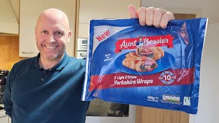 OMG GIMMICK NEW Aunt Bessies 2 Yorkshire Wraps Review [upl. by Sessler]