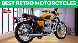 Top 10 BEST RETRO MOTORCYCLES That You Can Buy for 2025 [upl. by Artenra]