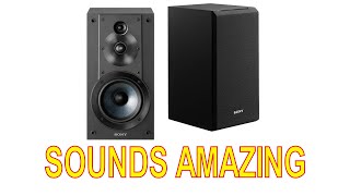 Sony SSCS5 3Way Bookshelf Speakers PREVIEW AND SOUND DEMO [upl. by Ennaerb504]