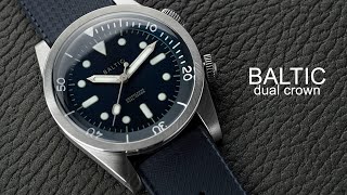 Baltic Aquascaphe Dual Crown Watch Review [upl. by Lentha]