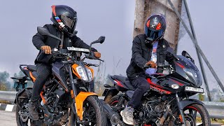 2025 Pulsar 220F VS 2025 Duke 200 RACE  Kills the Killer [upl. by Novikoff527]