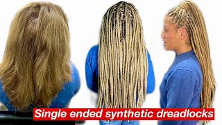 Single ended synthetische dreadlocks installed [upl. by Kale]