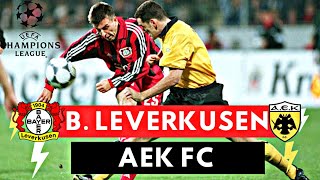 Bayer Leverkusen vs AEK Athens 44 All Goals amp Highlights  2000 UEFA Cup [upl. by Otilesoj856]