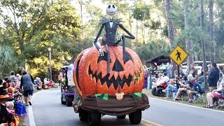 Disneys Fort Wilderness Halloween Golf Cart Parade 2018 w Pirate Chip amp Vampire Dale Disney World [upl. by Ade]