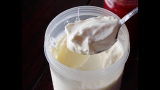 homemade thick yogurt recipe like store boughtcreamy yogurt  Cooking A Dream [upl. by Amersham378]