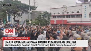 Unjuk Rasa Mahasiswa Tutntut Pemakzulan Jokowi [upl. by Niobe914]