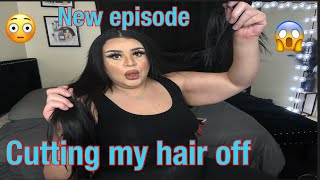 New episode cutting my hair off vlog day with me [upl. by Aticilef]