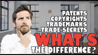 Intellectual Property IP Differences Between Patents Copyrights Trademarks and Trade Secrets [upl. by Aniarrol647]