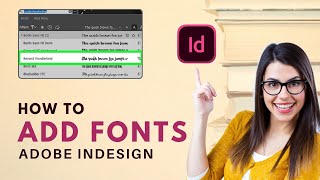 🔠 How to Add Fonts to InDesign 2024 Easy Guide [upl. by Calv213]