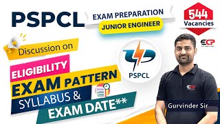 PSPCL JE Eligibility exam pattern syllabus exam date for 2024 recruitment Electrical amp civil [upl. by Apurk]