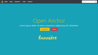 5 Développer un site web responsive avec bootstrap 4  Bannière [upl. by Skrap]