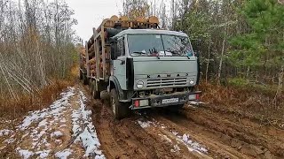 Russian Kamaz Trucks amp Trailers for Logging amp others Heavy Offroad in Any Severe Terrain [upl. by Llibyc474]