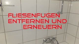 Fugen entfernen und erneuern Mit dem BOSCH GWS 10876 VEC [upl. by Holds]