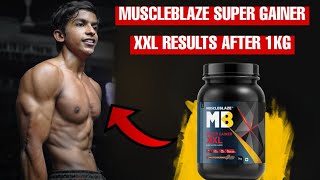 Muscleblaze super gainer xxl review after 1 kg use  Mb Mass gainer results [upl. by Anad]