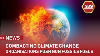 Combating climate change Organizations push non fossil fuel [upl. by Anicart]