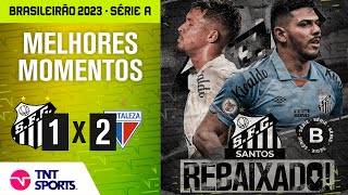 PARTIDA TERMINA ANTES DO FIM POR INVASÃO DA TORCIDA E SANTOS ESTÁ REBAIXADO  SANTOS 1 X 2 FORTALEZA [upl. by Ayeka]