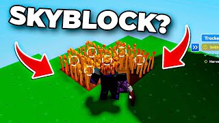 jogando SKYBLOCK NO ROBLOX [upl. by Aerdnua122]