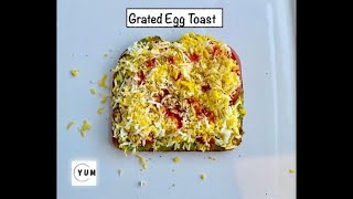 Grated Egg avocado Toast viral TikTok recipe [upl. by Mayram]