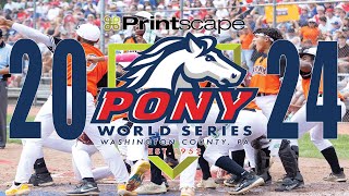 2024 Printscape Pony League World Series Game 10 Bay County MI vs Washington County PA [upl. by Itsirhc]