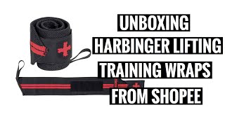 Best Wrist Wraps from Harbinger  Workout Gear  Unboxing  Shopee [upl. by Clyve]