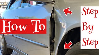 How to Paintless Dent Repair  Body Work Right Side Repair [upl. by Brigitta283]