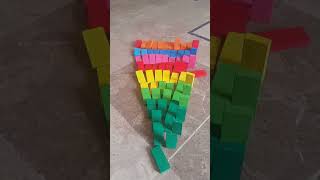 Domino falling satisfying Sounds shorts domino dominogiral asmr fidget 💗 [upl. by Tsan]