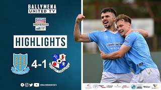 Match Highlights I Ballymena United 41 Loughgall FC [upl. by Sylera825]