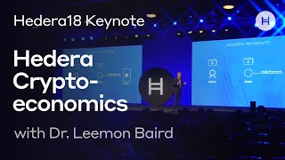 Hedera Tokenomics with Dr Leemon Baird  Hedera18 Keynote [upl. by Airdnaxila]