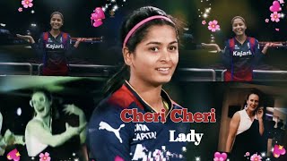 Cheri Cheri Lady RCB Queens Shreyanka Patil amp Ellyse Perry Dance video🫠 rcbrcbfansshreyankapatil [upl. by Annahsohs]